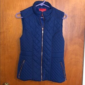 Guess Dark Blue Quilted Vest
